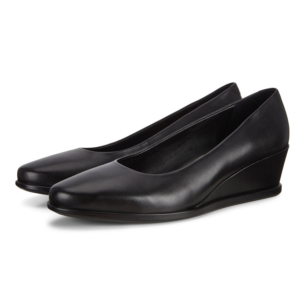 Loafers Mujer - ECCO Shape 45 Wedge - Negros - XHW326708